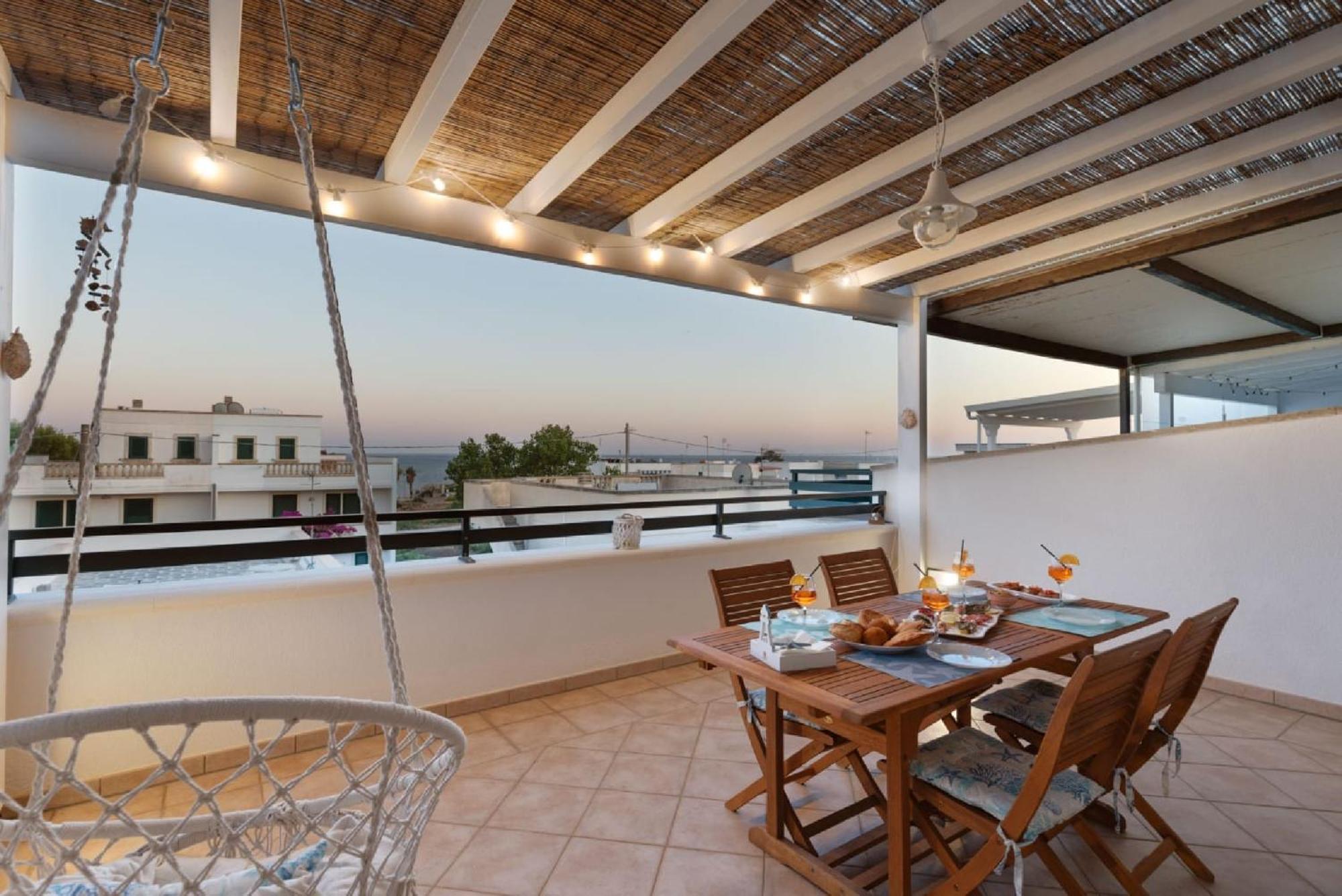 Casa Vacanze Orlando - Con Veranda Vista Mare A 200M Dal Mare Santa Maria di Leuca Екстер'єр фото