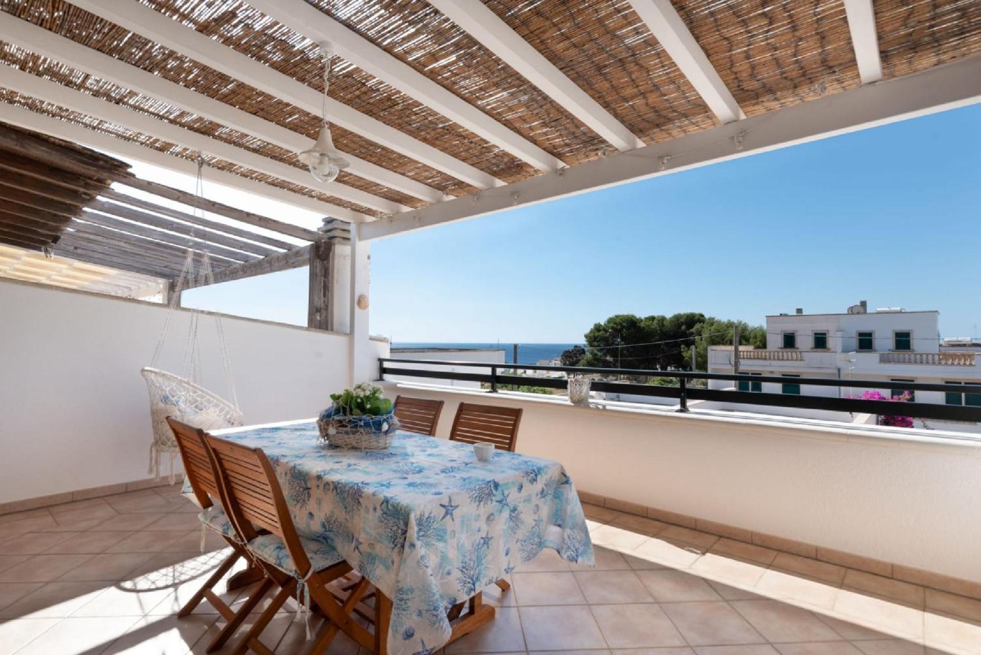 Casa Vacanze Orlando - Con Veranda Vista Mare A 200M Dal Mare Santa Maria di Leuca Екстер'єр фото